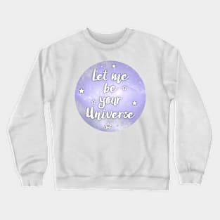 Lila Galaxie Textur Crewneck Sweatshirt